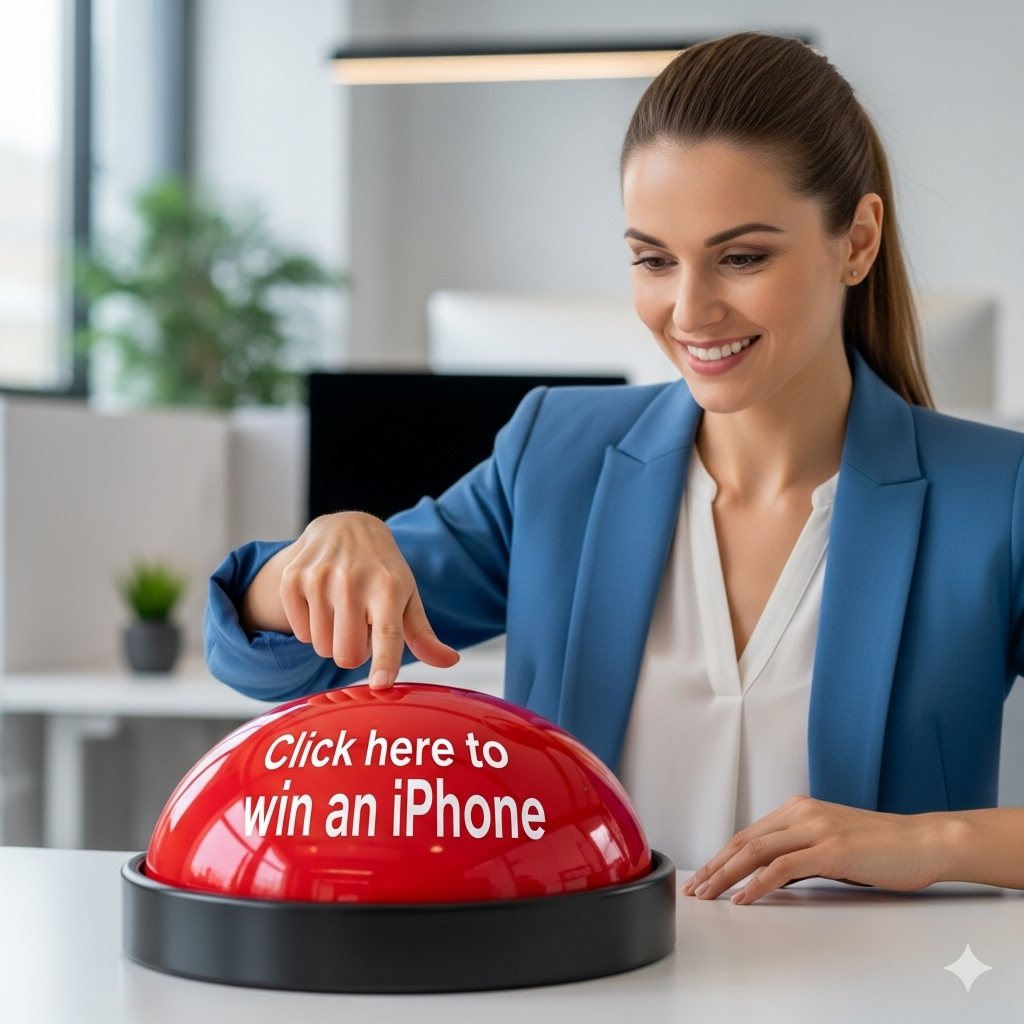 Kadr Anetka klika w scam linka w mailu