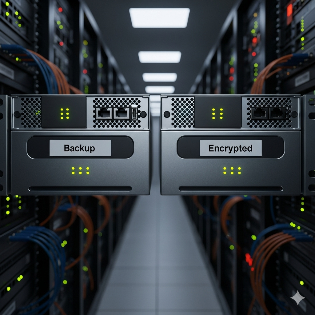 Backup podłączony do tego samego serwera co dane firmy