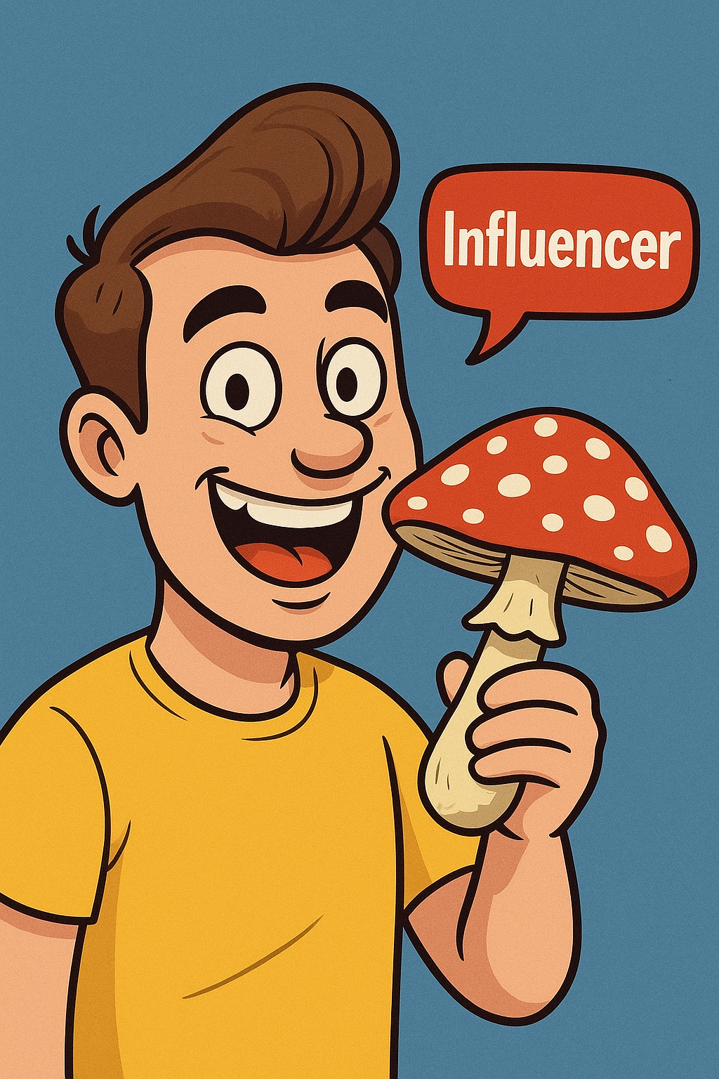 Influencer jedzący muchomora – niebezpieczny trend w social media