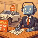 Chatbot sprzedaje samochód za 1 zł w salonie – parodia AI błędu.
