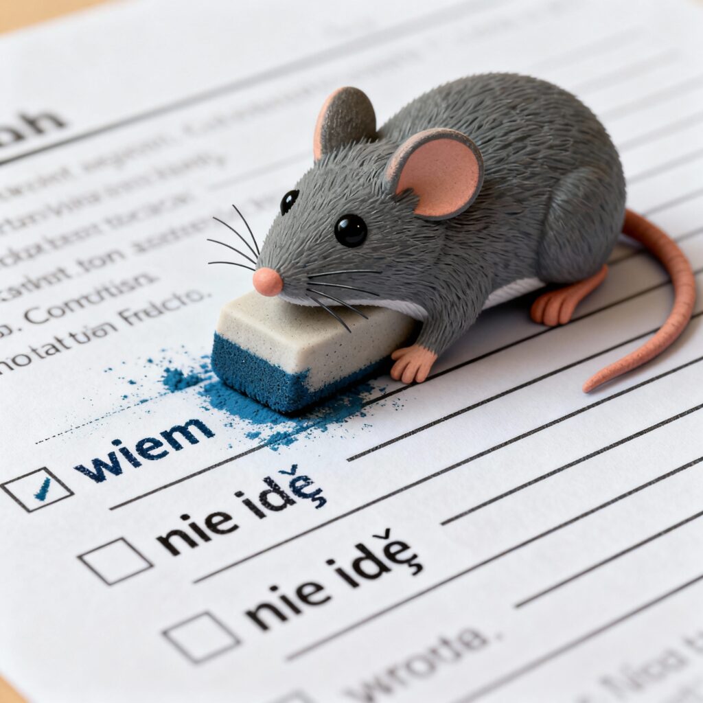 Usuwanie niewygodnych odpowiedzi z ankiety